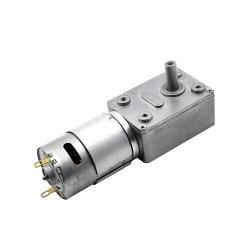 WG5840-555 small square worm gearbox carbon brush dc motor