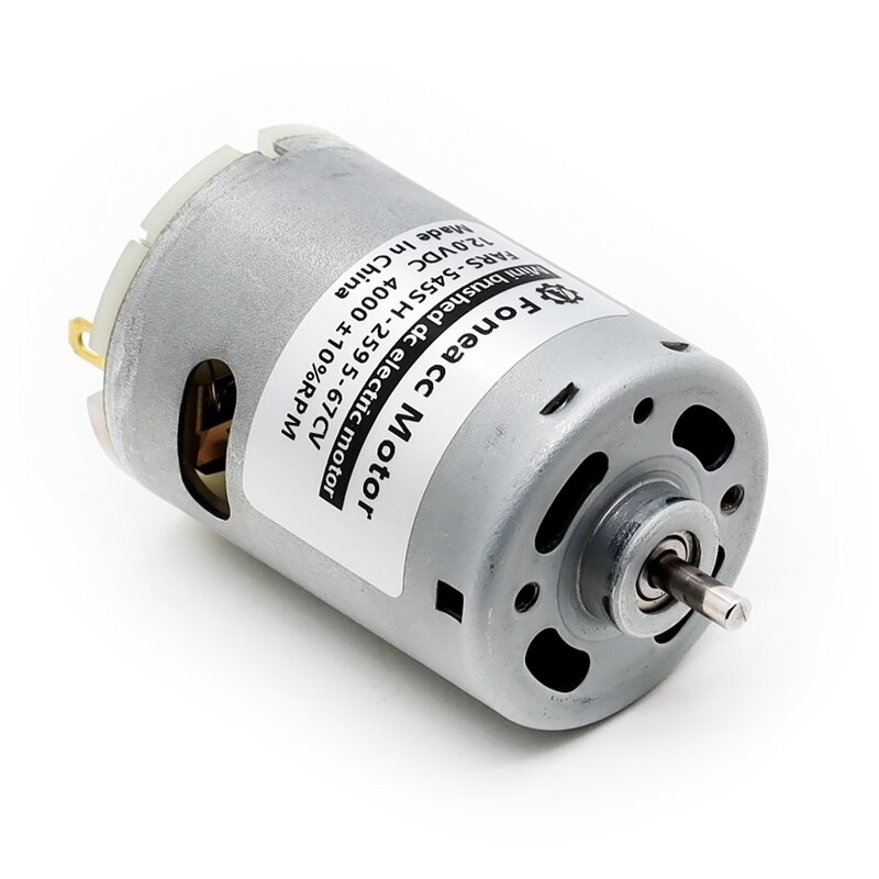 RS-545SA OD Φ 35.8/36 mm carbon brush DC motor with plastic end cap