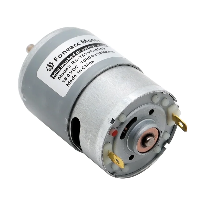 RS755 755 DC 12V - 24V 1800RPM - 3200RPM High-Torque Motor, High