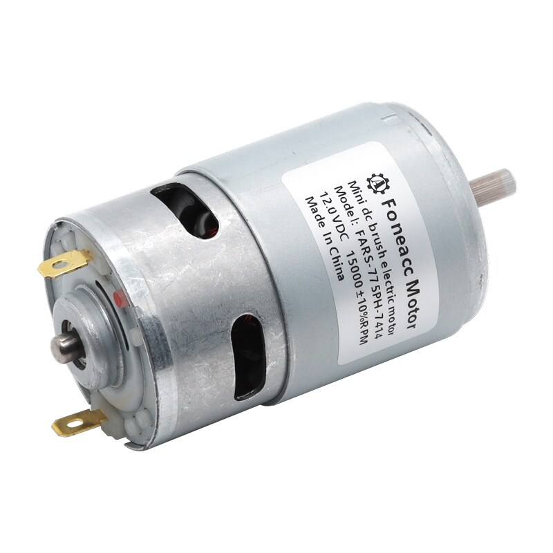 775 DC Motor High Speed Big Torque, 24V 8300 RPM - RobotShop